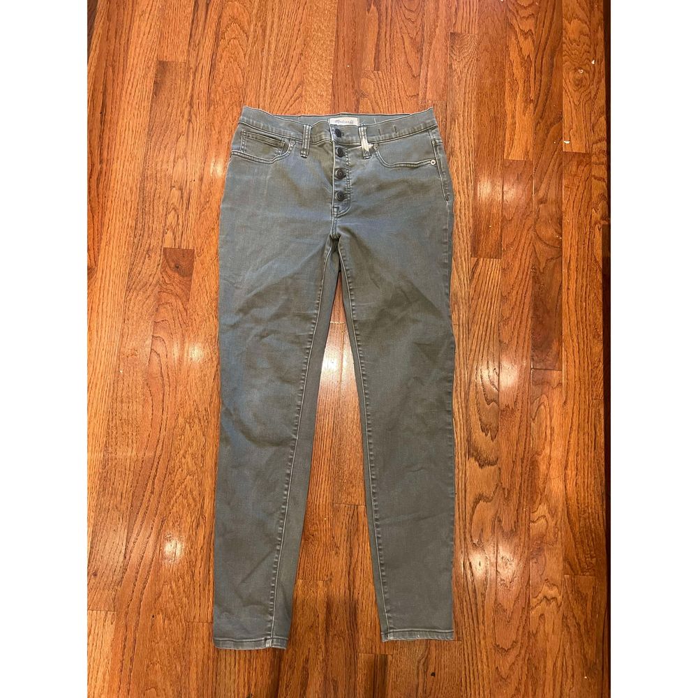 Madewell green skinny jean size 29
